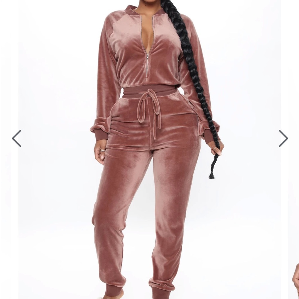 Destination Super Soft Velour Jumpsuit
